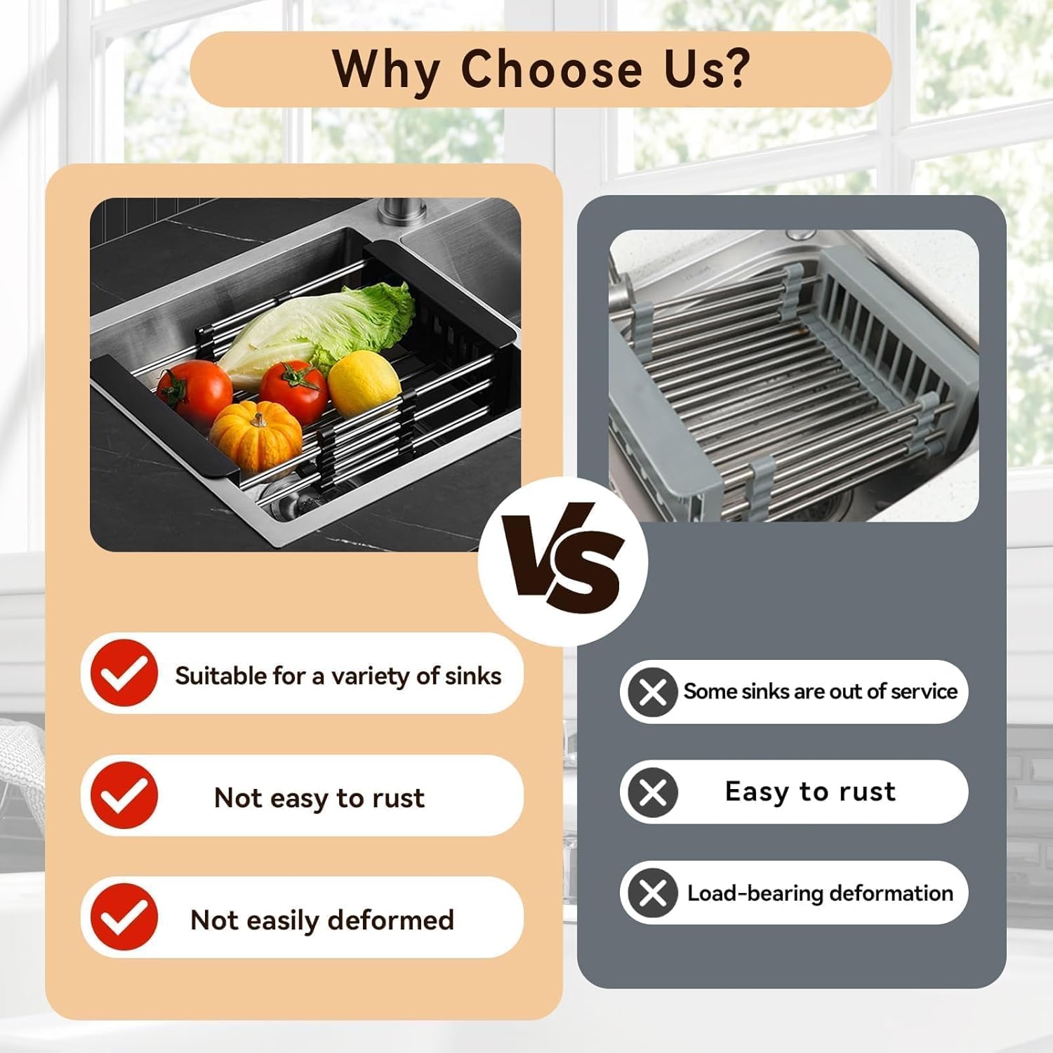 Expandable Kitchen Sink Drying Rack 2