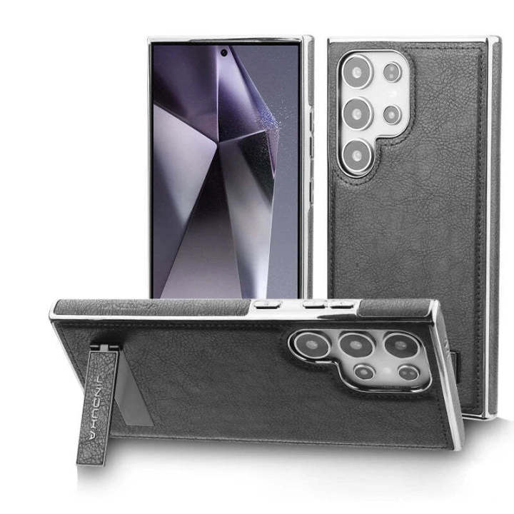 Jinduka Leather Case & Cover for Samsung S25 Ultra (Brown) 4