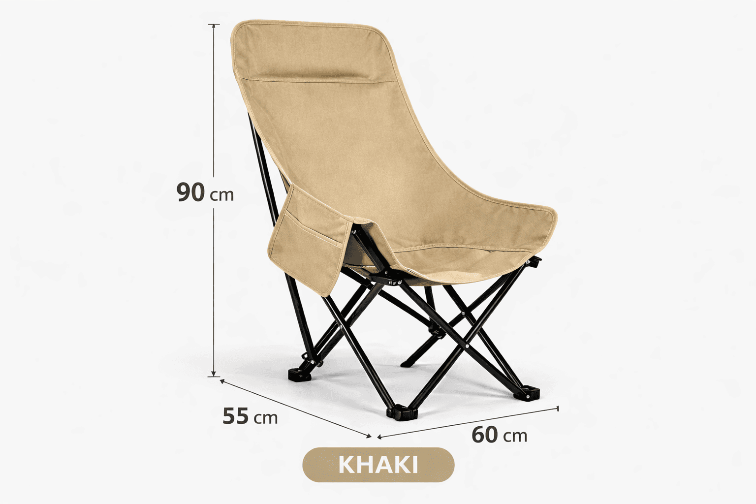 Foldable Outdoor Moon Camping Chair 0